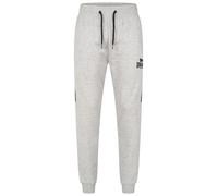 Lonsdale Pantaloni da Jogging da Uomo, vestibilità Normale, Grinstead, Marl Grey/Black, 3XL