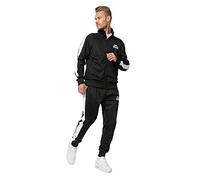 Lonsdale Pember Tuta da Jogging, Nero, XXL Uomo