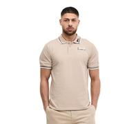 Lonsdale Lion Short Sleeve Polo Beige L Uomo