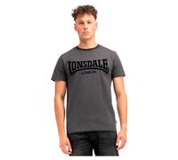 Lonsdale Potternewton T-Shirt, Antracite/Nero, XXL Uomo