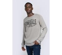 LONSDALE Pullover 'Talgarreg' antracite / grigio chiaro Uomo LONSDALE XXL