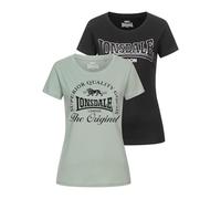 Lonsdale Rowrah Short Sleeve T-shirt 2 Units Grigio M Donna