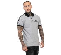 Lonsdale Setter Polo, Marl Grey/Black/White, XXXL Uomo