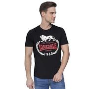 T-shirt Lonsdale Original 1960 manica corta nero bianco rosso - S
