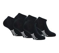 Lonsdale Sneaker 6 Paia di calzini alla caviglia, ottima qualità di cotone (Nero, 39-42)