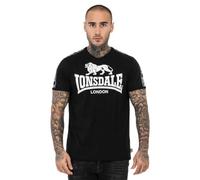 Lonsdale Stour T-Shrit, Nero/Bianco, XL Uomo