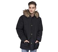 Lonsdale - Streetlam - Giacca Invernale da Uomo, da Esterno con Interna in Caldo Pile (nera)