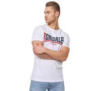 Lonsdale - T-shirt da uomo bicolore White Medium