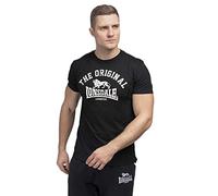 Lonsdale T-Shirt Manica Corta Original, Regular Fit, Nero, M