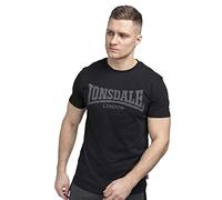 Lonsdale - T-Shirt Trägerhemd Logo Kai, Maglia a maniche lunghe Uomo, Nero (Schwarz), Medium (Taglia Produttore: Medium)
