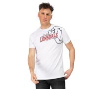 LONSDALE Maglietta 'Walkley' rosso / nero / bianco Uomo LONSDALE XXL