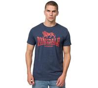 T-shirt Lonsdale Silverhill manica corta blu marino rosso - S