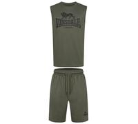 LONSDALE Tuta da jogging 'Allanton' oliva / nero Uomo LONSDALE M
