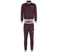 LONSDALE Tuta da jogging 'Ashwell' écru / rosso scuro Uomo LONSDALE XXXL écru / rosso scuro
