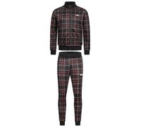 LONSDALE Tuta da jogging 'Welwyn' rosso scuro / nero / bianco Uomo LONSDALE XXL rosso scuro / nero / bianco