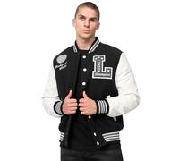 Lonsdale WATERSTEIN Sweatshirt, Black/Ecru/Grey, XL Men's