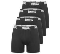 Lonsdale London West Challow 4er-Pack Uomo Boxer Nero XL 95% Cotone, 5% Spandex