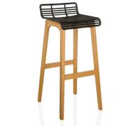 LONSO W - Sgabello da bar Quercia/Nero
