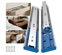 LONTAN 1 paio di guide per cassetti con chiusura ammortizzata, 500 mm | Guide per cassetti da cucina, guide di ricambio con cuscinetti a sfera, estensione completa, guide per cassetti resistenti