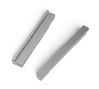 LONTAN 10 pezzi Maniglie in Argento, Maniglie per mobili, distanza tra i fori 128 mm, Maniglie per armadi, Maniglie per cucina per armadi da cucina, Maniglie per porte, Maniglie per cassetti