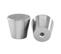 LONTAN 20 pomelli per mobili in acciaio inox spazzolato, pomelli per mobili, colore argento, pomelli per porte e mobili, in lega di alluminio, per mobili