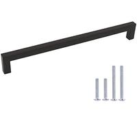 LONTAN 25 Pezzi Maniglie per Mobili da Cucina 320mm Maniglie Cassetti Maniglie Armadio Maniglie Cucina Maniglie Armadio Cameretta Maniglie per Armadi e Mobili Maniglia Nera in Acciaio Inossidabile