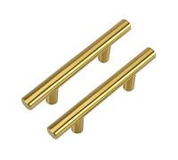 LONTAN 25 Pezzi Maniglie per Mobili da Cucina 64mm Maniglie Armadio Maniglia Cassetto Maniglie Oro Maniglie Cameretta Maniglie Cassetti Acciaio Inox Maniglie Cucina Maniglie Vintage