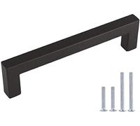 LONTAN 25 Pezzi Maniglie per Mobili da Cucina 96mm Maniglie Cassetti Maniglie Armadio Maniglie Cucina Maniglie Armadio Cameretta Maniglie per Armadi e Mobili Maniglia Nera in Acciaio Inossidabile