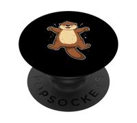 Lontra a Terra con Braccia Aperte - Illustrazione PopSockets PopGrip Adesivo