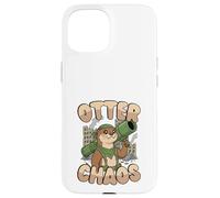 Lontra Chaos Kawaii Animali Pun Divertente Carino Custodia per iPhone 15