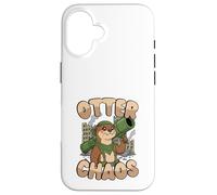 Lontra Chaos Kawaii Animali Pun Divertente Carino Custodia per iPhone 16