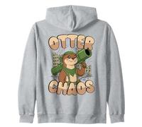 Lontra Chaos Kawaii Animali Pun Divertente Carino Felpa con Cappuccio