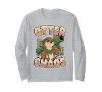 Lontra Chaos Kawaii Animali Pun Divertente Carino Maglia a Manica