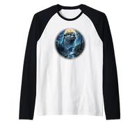 Lontra di Mare Guardando la Luna costiera Maglia con Maniche Raglan