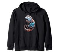 Lontra di Mare Merch Creature Otters Stuff Vintage Sea Otters Felpa con Cappuccio