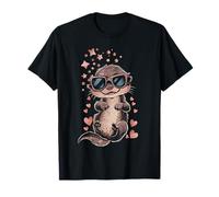 Lontra kawaii motivo cartoon regalo animale carino Maglietta