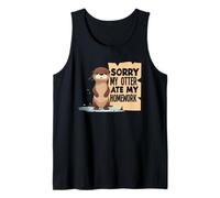 Lontra Mare Cartone Animato Mangiato I Compiti Canotta