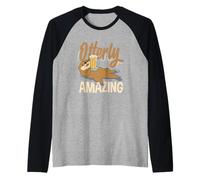 Lontra Mare Cartoon Otterly Incredibile Maglia con Maniche Raglan