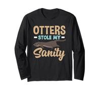 Lontra Mare Cartoon Otters Rubato La mia Sanità Mentale Maglia a Manica