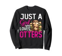 Lontra Ragazze Bambini Donne Solo Una Ragazza Che Ama Le Lontra Felpa