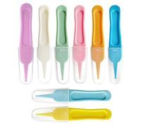 Lonwiner 8 pinzette nasali per neonati, detergente per il naso, per rimuovere le nevi, in plastica, 8 colori
