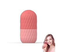 Lonwiner Silicone Ice Roller Viso, Rullo per Gelato Skin Care Accessori Rullo Viso Contro Le Rughe Cubo di Ghiaccio Viso Silicone Gel Rullo Viso, Rosa