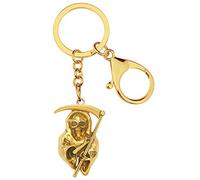 LONYOO Lega Vintage Grim Reaper Portachiavi Halloween Regali Per Le Donne Ragazze Zaino Borsa Charms Auto Portachiavi Accessori (Oro)