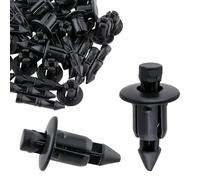 LONZIKP 100 Rivetti in Plastica per Fissaggio, Rivetti a Espansione, Adatti per Auto, Honda, Yamaha, Suzuki, Kawasaki ECC., Clip Rivetto in Plastica (Diametro 6 mm) (Nero)