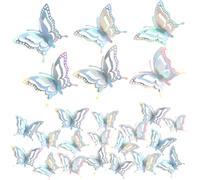 LONZIKP 24 pezzi fustelle 3D in metallo a forma di farfalla, fiori primaverili, stencil fai da te, goffratura decorativa, decorazioni natalizie, scrapbooking, creazione di biglietti