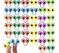 LONZIKP 30 pezzi giocattoli per le dita, burattini per le dita per feste di compleanno Halloween, giocattoli colorati per bambini (colorato)