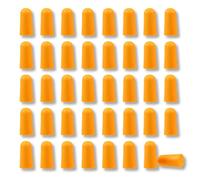 LONZIKP 40 Paia Tappi per Orecchie Riutilizzabili con Riduzione del Rumore 37dB per Dormire, Russare, Studiare, Viaggiare, Protezione Acustica (Arancione)