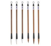 LONZIKP 6 Pennelli per Calligrafia Cinese e Pittura, Pennelli Acquerello 3D per Scrittura Manuale