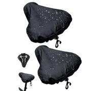 LONZIKP Coprisella Bici Impermeabile 2 Pz, 26x25cm Copri Sella Antipioggia, Cover Universale Elastica per Bicicletta, Blocca Umidità e Protegge Sella da Freddo e Sporco