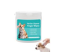 LONZIKP Pulizia Orecchie Cane e Gatto, 50 Pezzi | contro Cerume e Macchie Lacrimali | Detergente Delicato e Protezione per Pelle Sensibile